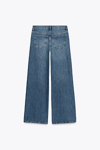 ZW COLLECTION WIDE LEG LOW RISE JEANS