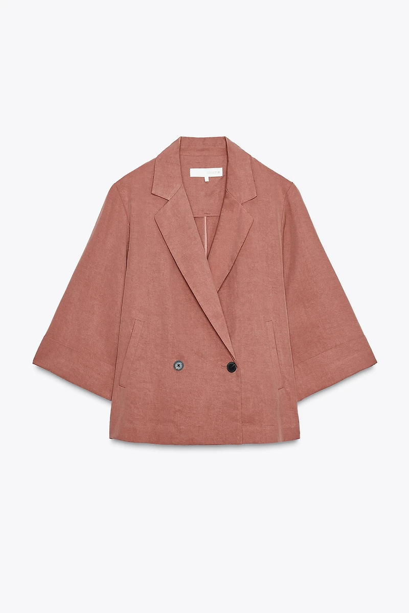 BLAZER CROISÉE MANCHES 3/4