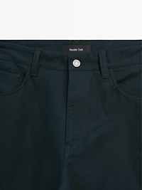 Faux jean tapered fit léger