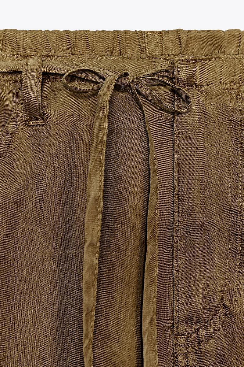 TIED PAJAMA PANTS
