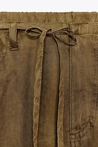 TIED PAJAMA PANTS