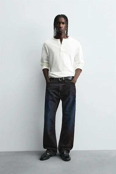 BAGGY FIT JEANS WITH VISCOSE