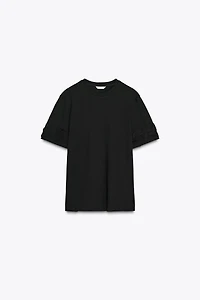 VOLUMINOUS FLORAL T-SHIRT