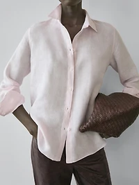 Flowing 100% linen shirt
