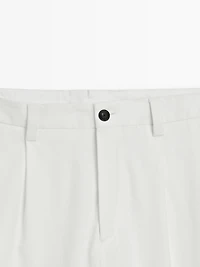 Darted wide-leg trousers - LIMITED