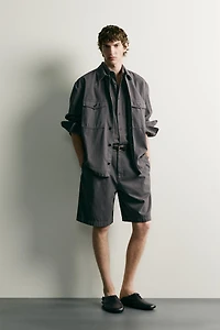RELAXED FIT WASHED OVERSHIRT