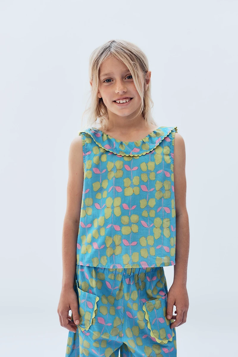 2-14 YEARS/ LIMITED EDITION FLORAL PRINT TOP