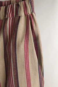 PANTALON COTON LIN RAYURES | KATHARINE POLE