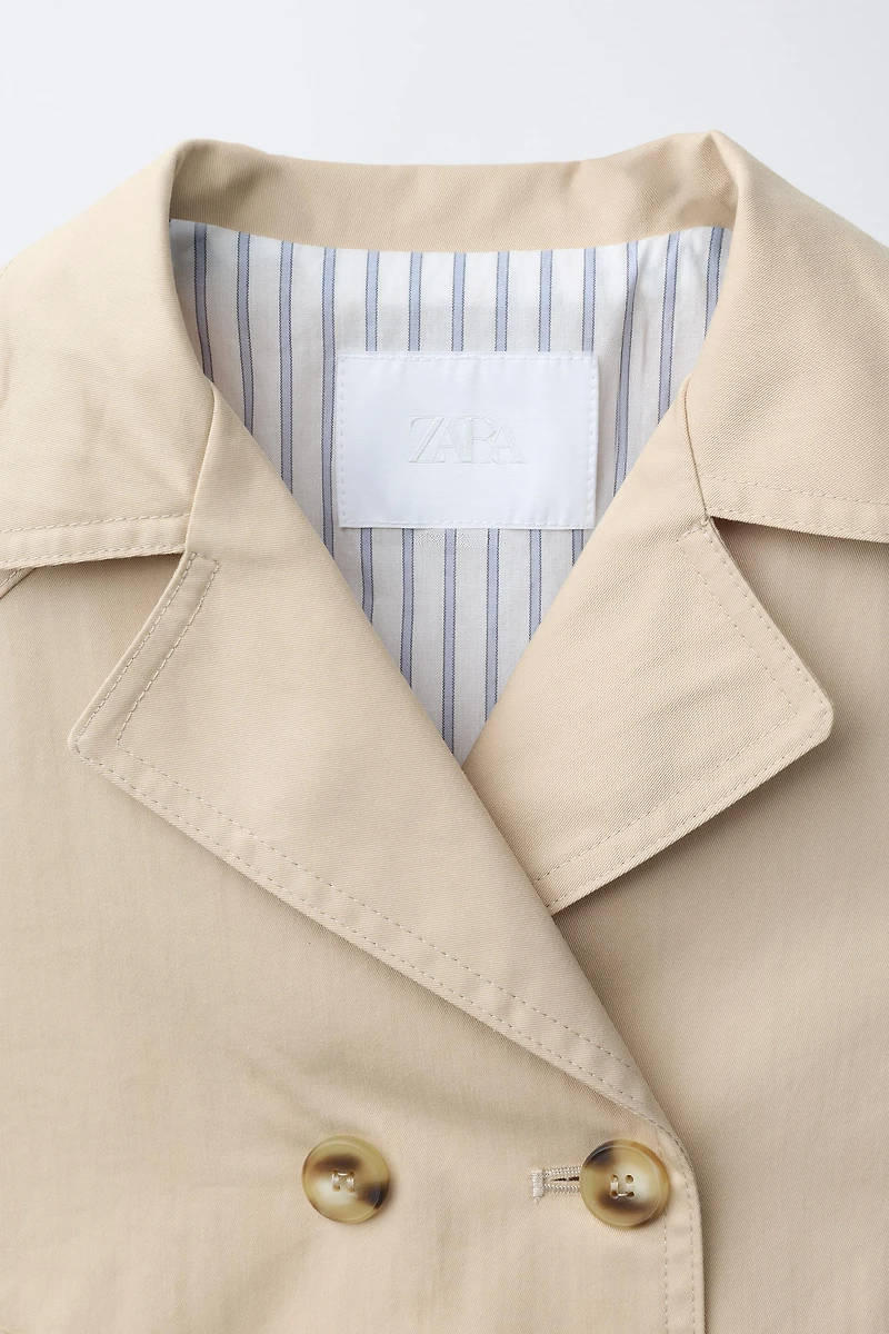 SHORT TRENCH COAT
