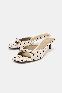POLKA DOT BOW MULES