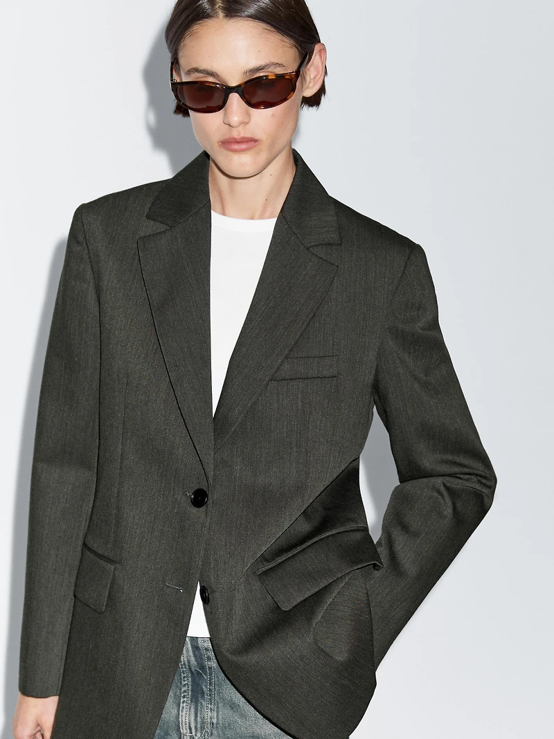Blazer deux boutons 100 % laine