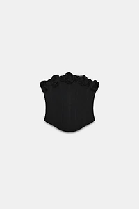 TOP STYLE CORSET À FLEURS