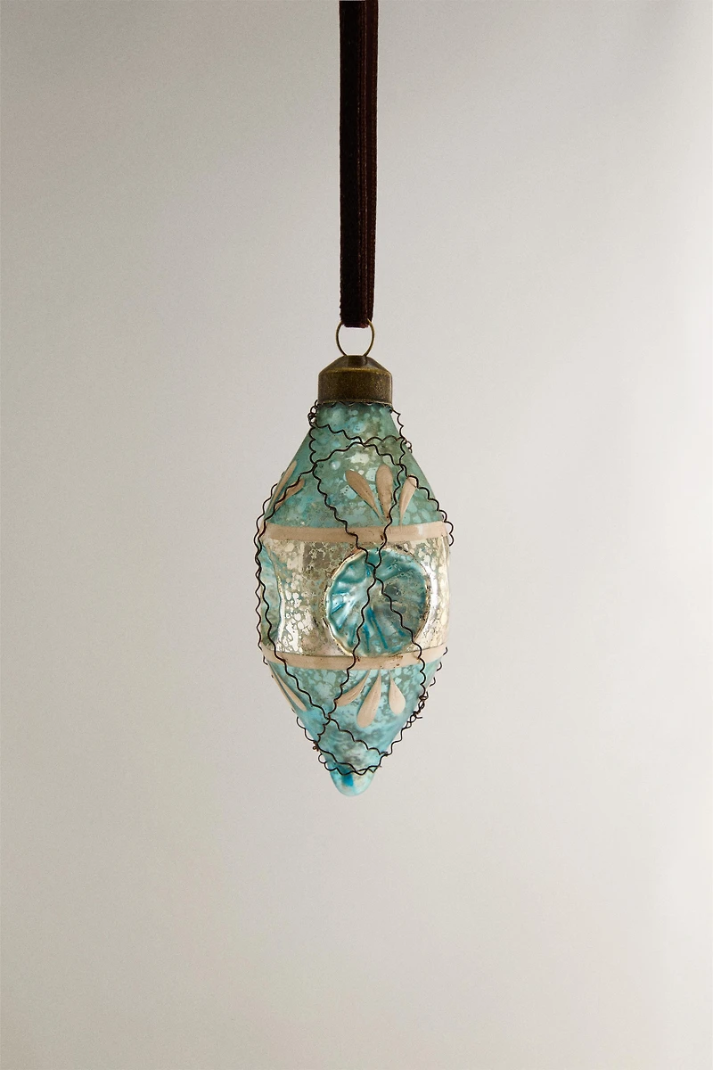 WIRE BALL CHRISTMAS TREE DECORATION