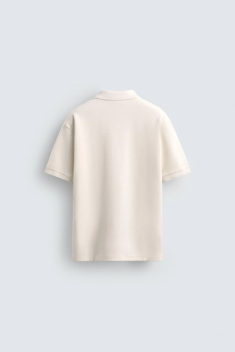 POLO REGULAR FIT STRUCTURÉ
