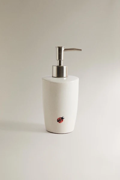 LADYBUG CERAMIC SOAP DISPENSER