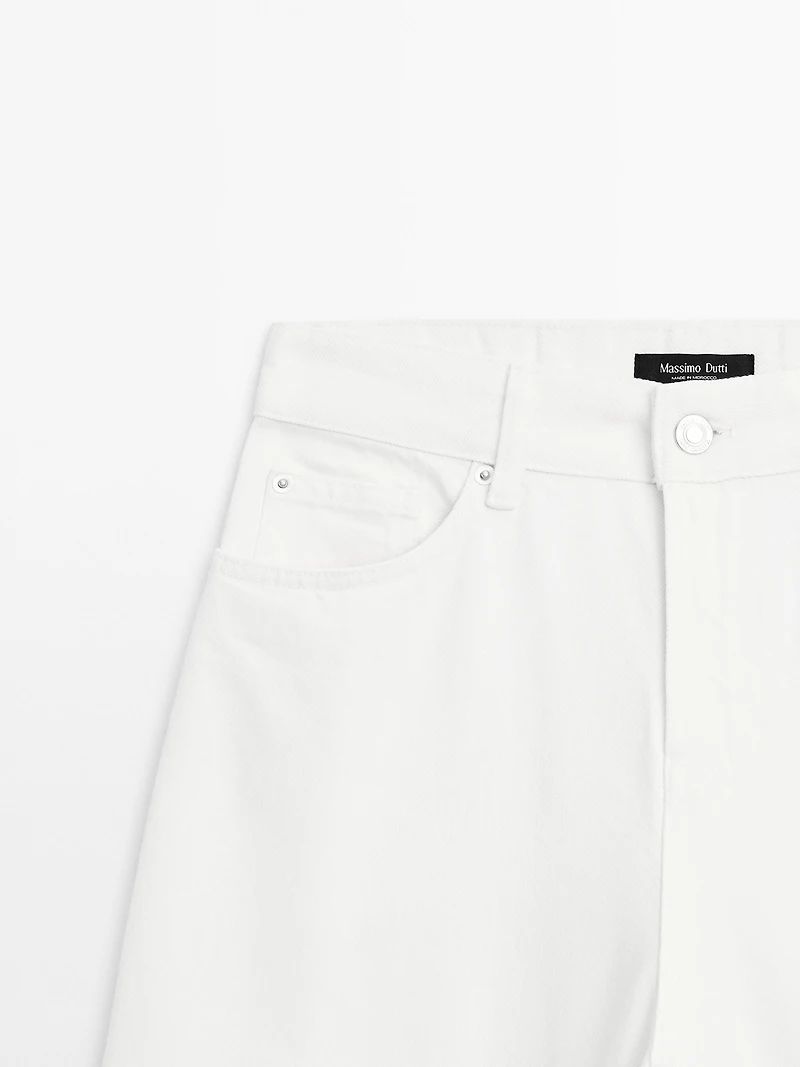 Jean barrel fit taille haute