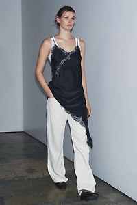 ZW COLLECTION ASYMMETRIC LACE DRESS