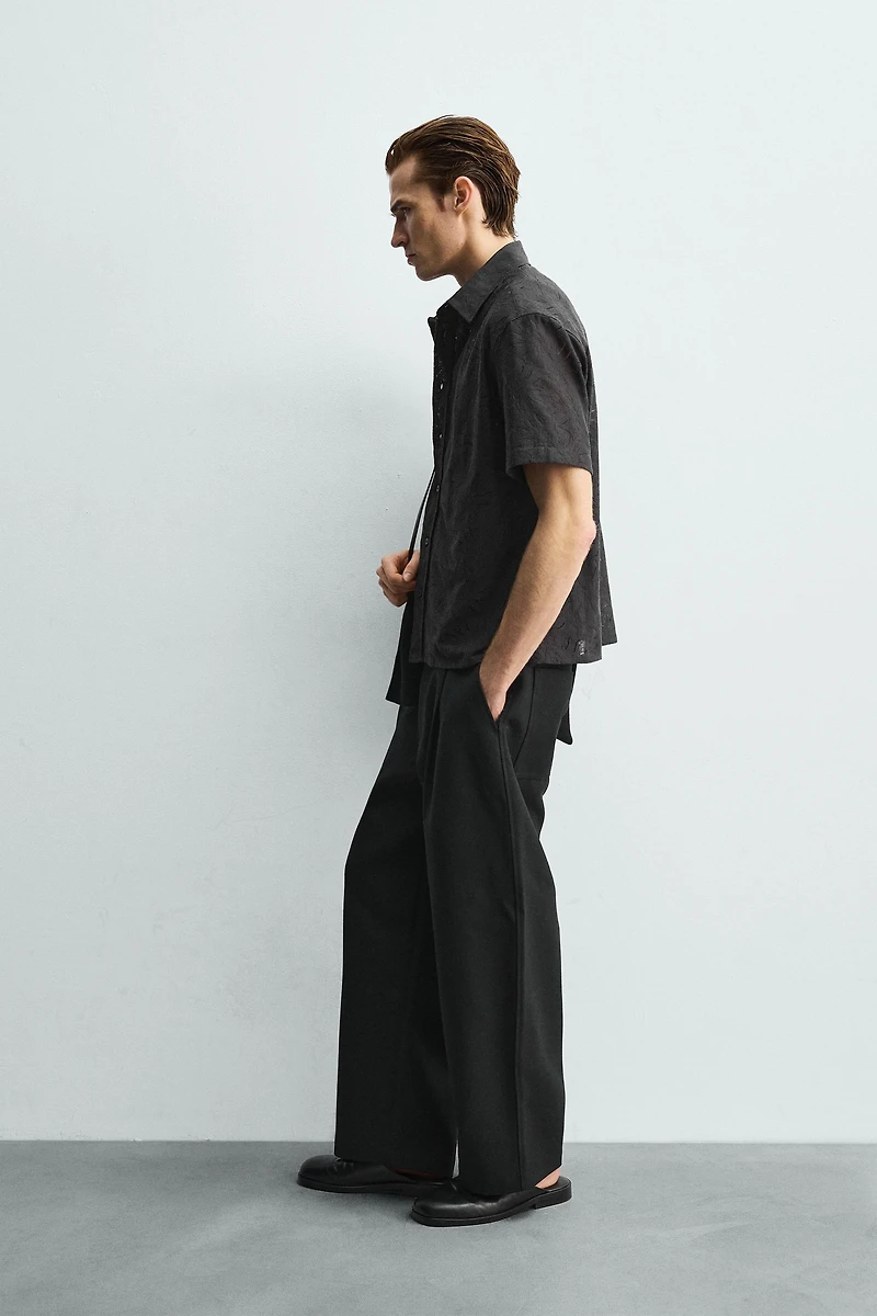 FLORAL JACQUARD SHIRT