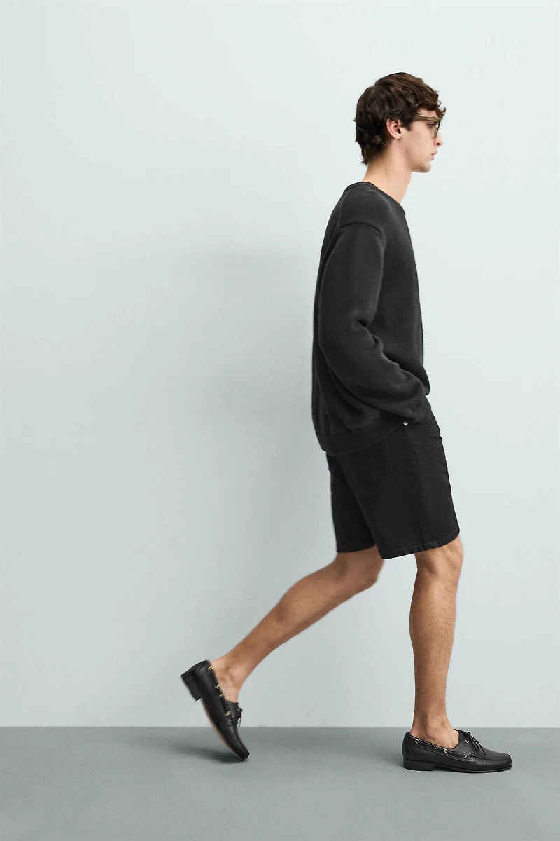 REGULAR FIT DENIM SHORTS