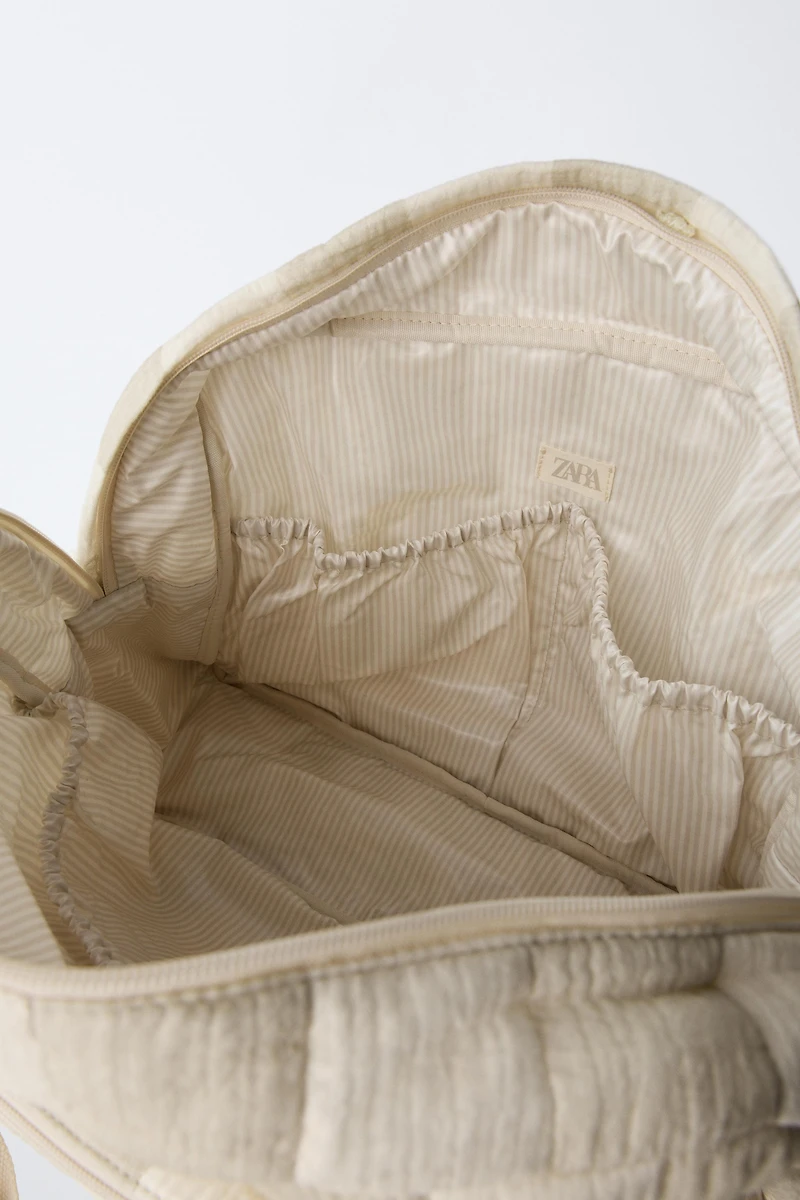STRIPED MATERNITY BAG