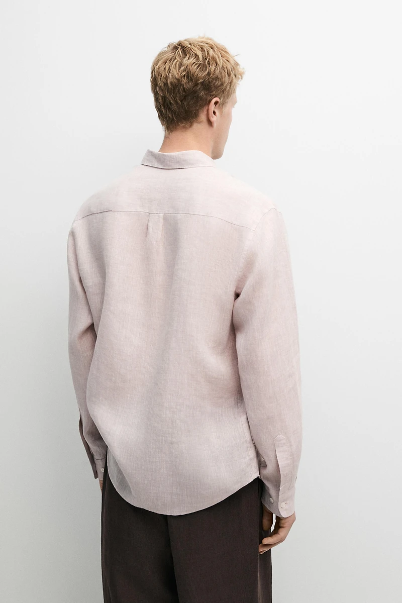 100% Linen regular fit shirt