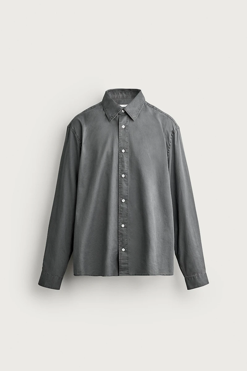WASHED RELAXED-FIT SHIRT