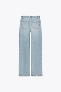 TRF STRAIGHT LEG JEANS WITH A HIGH WAIST