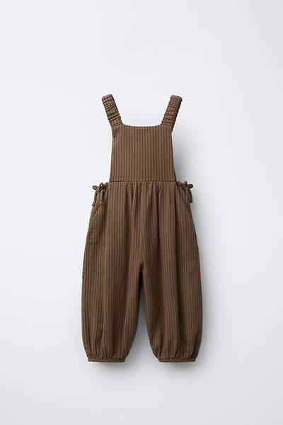 LONG STRIPED OVERALLS