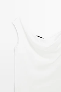Asymmetric off-the-shoulder top