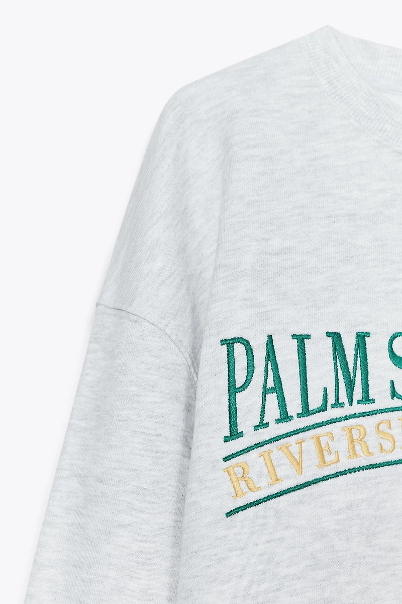 COTTON TEXT SWEATSHIRT