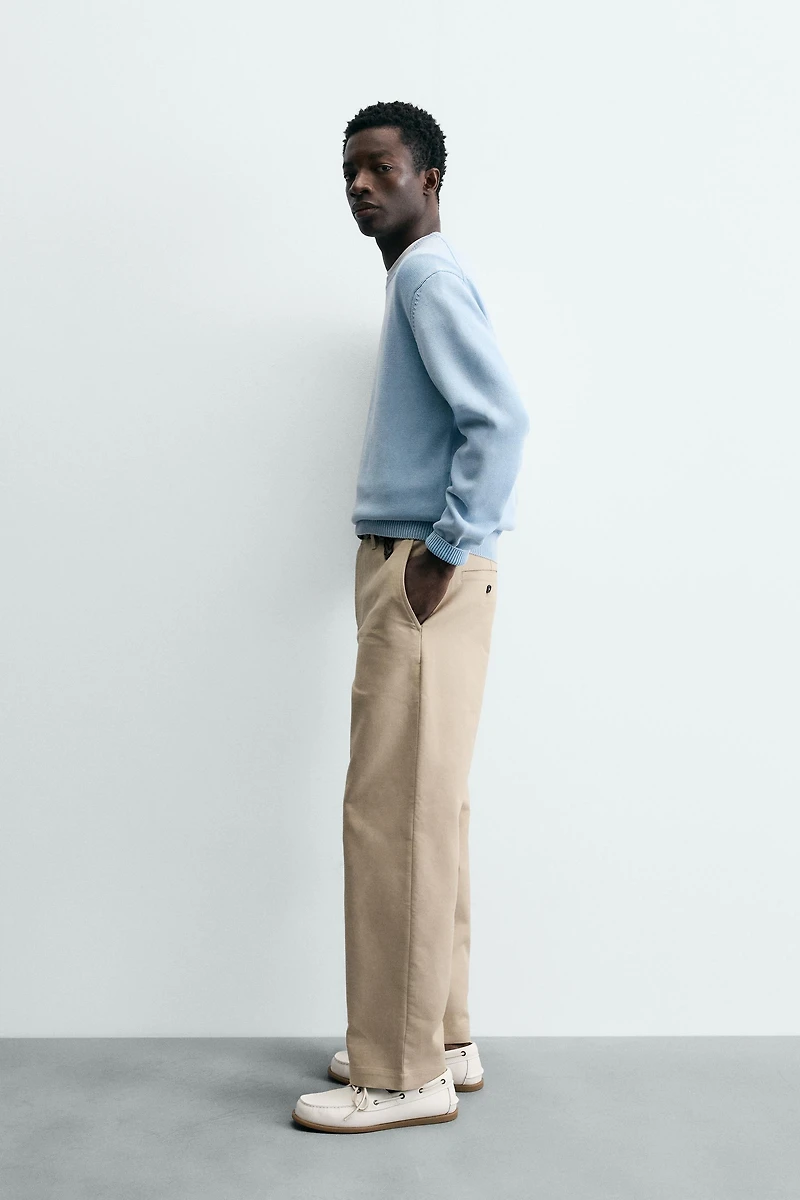 WASHED COTTON TEXTURED JUMPER