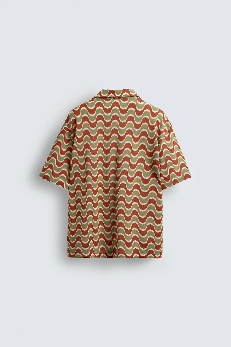 GEOMETRIC JACQUARD SHIRT