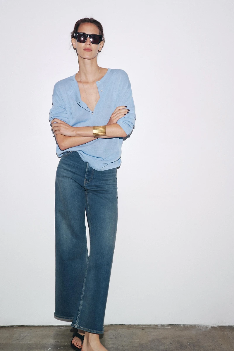 PULL OVERSIZE EN MAILLE UNIE
