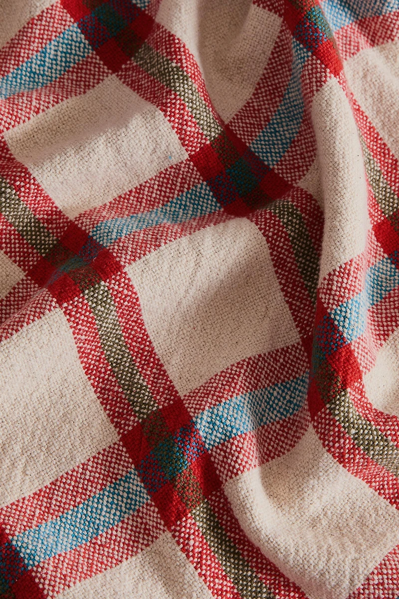 CHECK COARSE COTTON TABLECLOTH