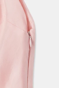 RUFFLED COMBINATION DRESS