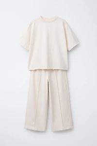 HEAVY WEIGHT TOP AND CULOTTES SET