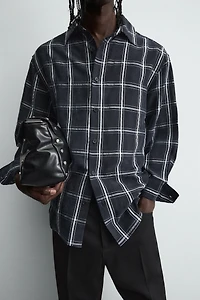 PLAID FLUID SHIRT