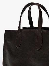 Nappa leather tote bag