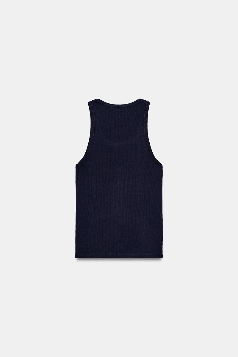 RIB STRAPPY TOP