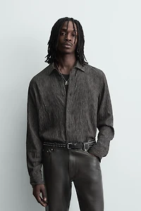 FLOWY JACQUARD SHIRT