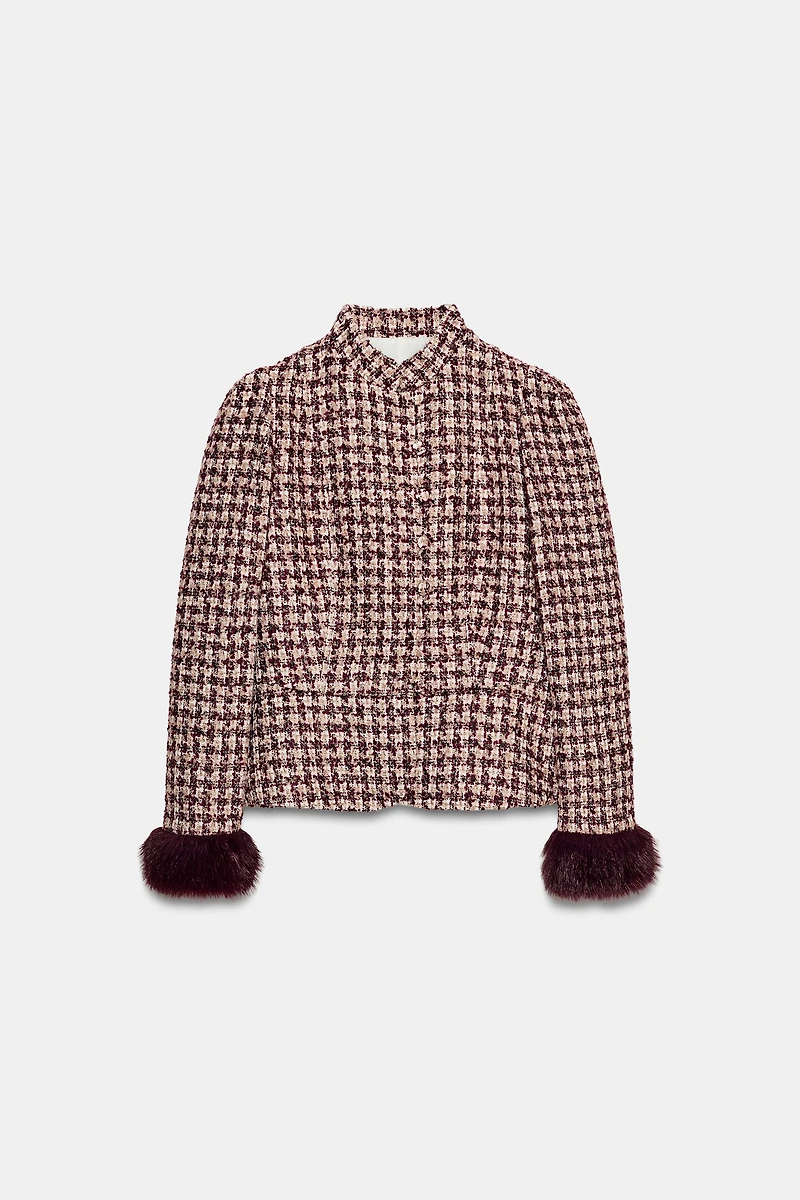 HAIRY CUFF STRUCTURE BLAZER