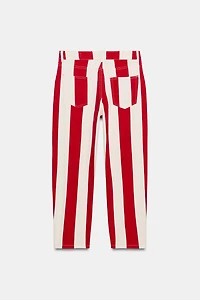 ZW COLLECTION MID-RISE TAPERED STRIPE JEANS
