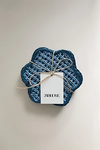 WOVEN PAPER COASTERS (PACK OF 4)