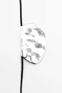 Long dumpling-piece necklace