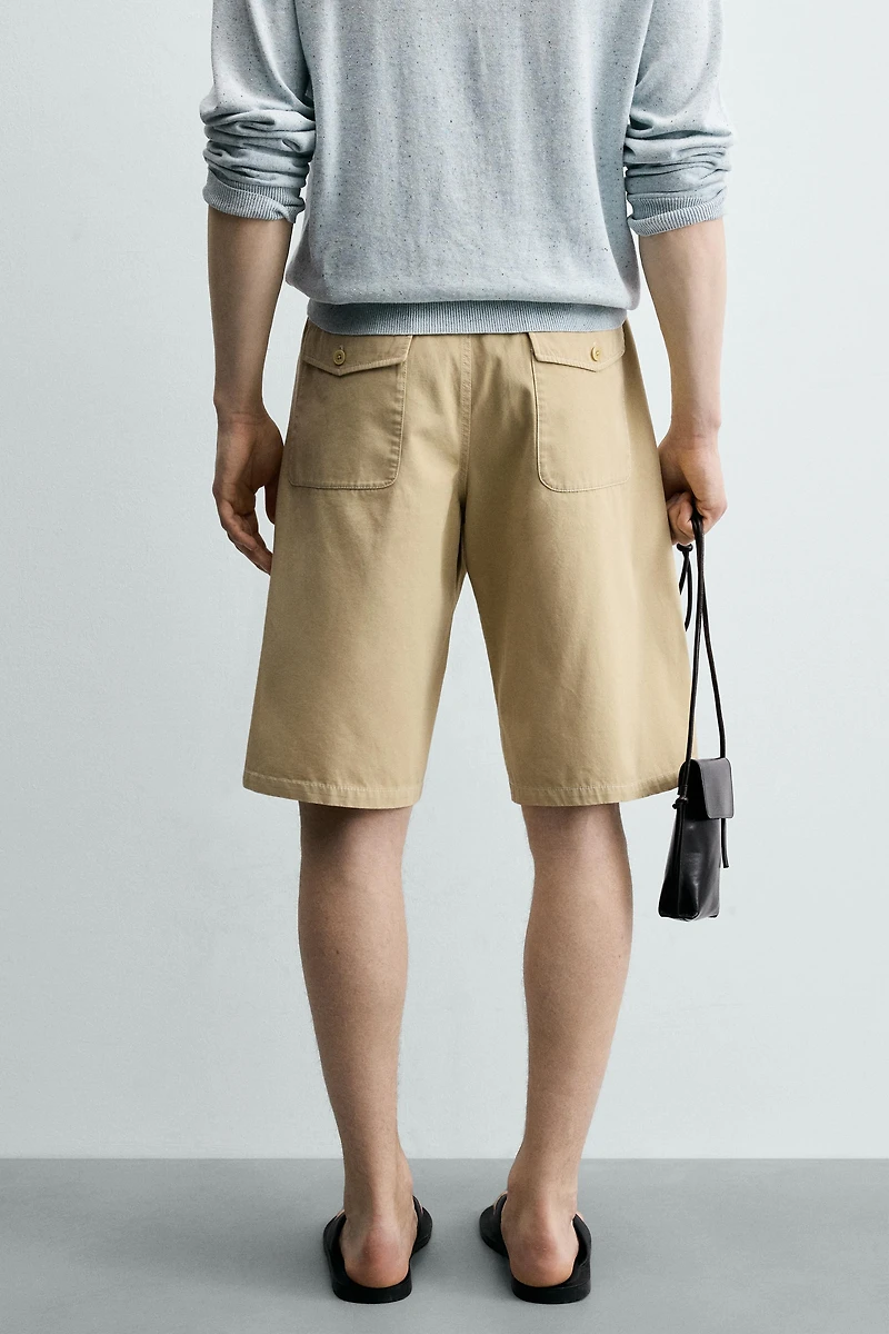 WASHED RELAXED FIT SHORTS