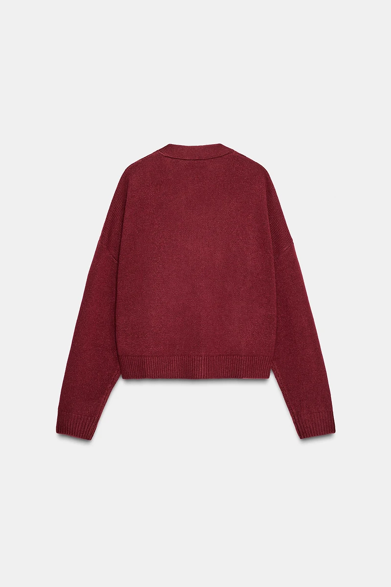 GILET 100% LAINE BOUTON DORÉ