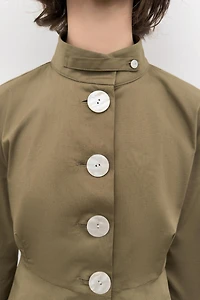 BUTTON POPLIN SHIRT