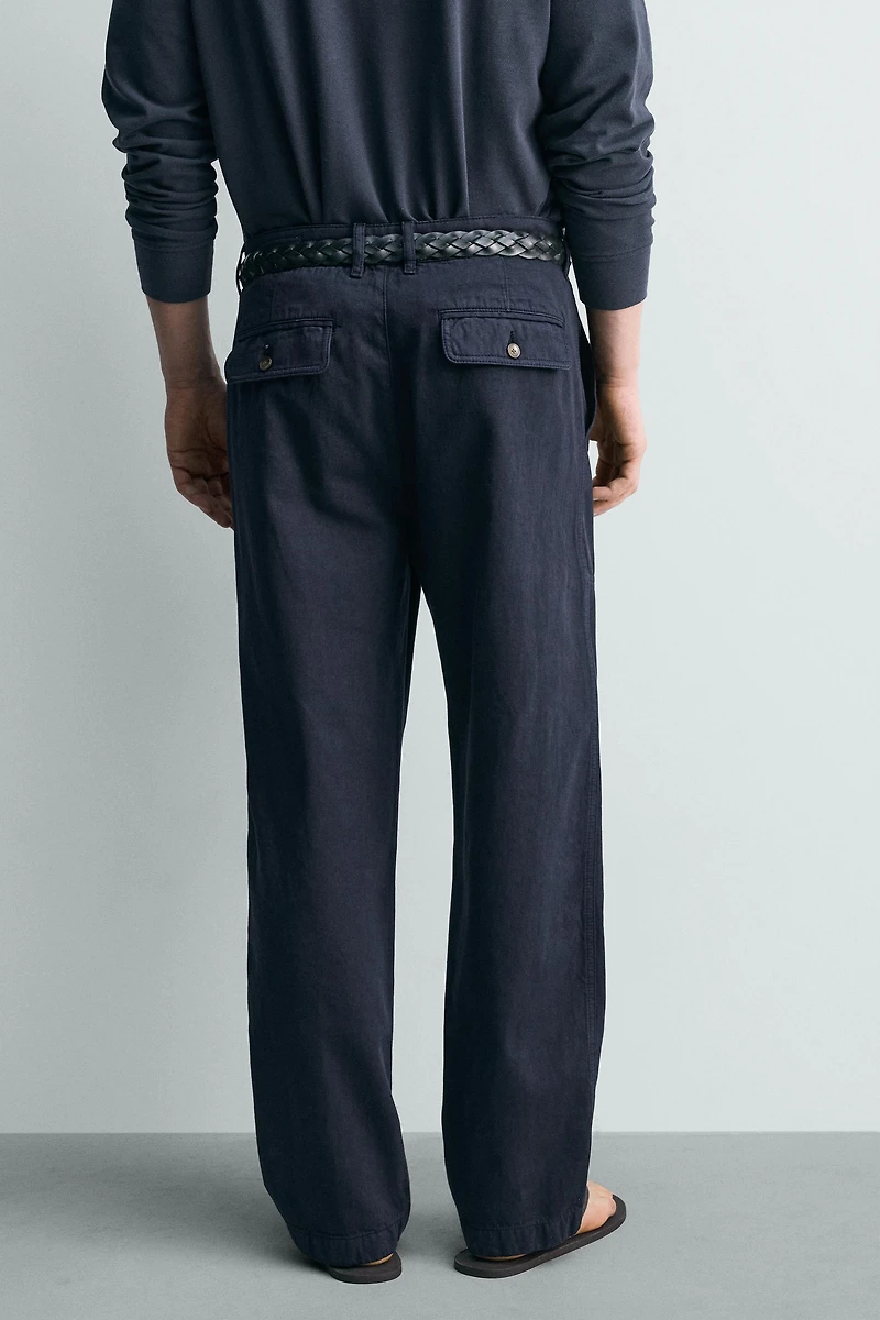 PANTALON STRAIGHT FIT DÉLAVÉ
