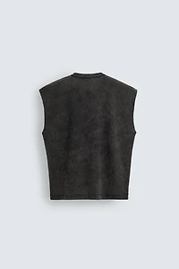 HORSE PRINT KNIT TANK TOP