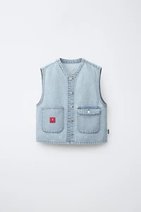 SNOOPY PEANUTS™ DENIM VEST